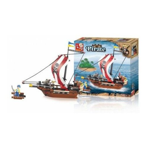 Sluban kocke, piratski ratnički brod, 226 kom ( A016012 ) Cene