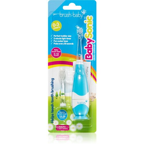 Brush Baby BabySonic električna četkica za zube za djecu 0 &amp;ndash; 36 mjeseci Blue 1 kom Slike