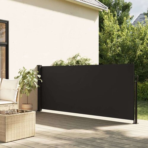  Bočna tenda na uvlačenje crna 120 x 300 cm Slike
