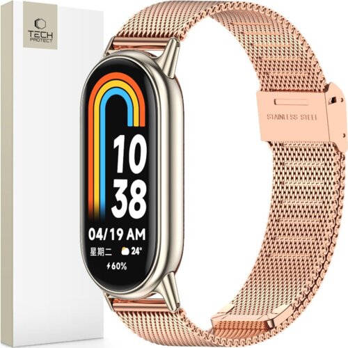 TECH-PROTECT MILANESEBAND ZA XIAOMI SMART BAND 8/8 NFC ROSE GOLD, (22069415) Cene