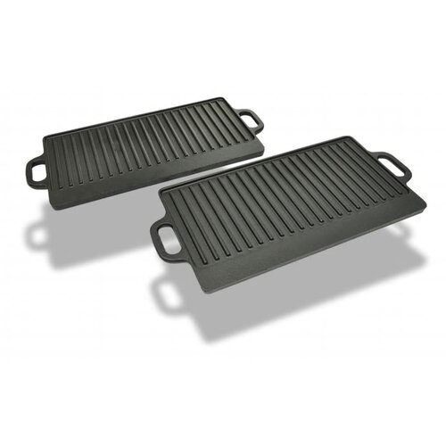 Grill Tava s Dva Lica 2 kom Lijevano Željezo 38x23 cm Cene