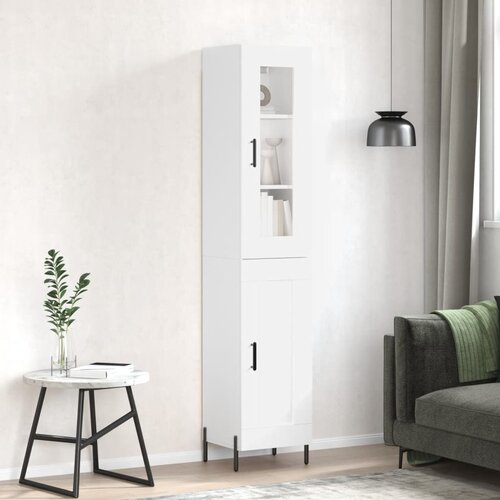  Visoka komoda bijeli 34,5x34x180 cm od konstruiranog drva Cijene