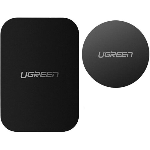  Ugreen LP123 60410 Kovinske Plo&scaron;čice Okrugle/Pravokotne za Magnetne Nosilce Telefona - Črne (2 kosa), (22006671) Cene