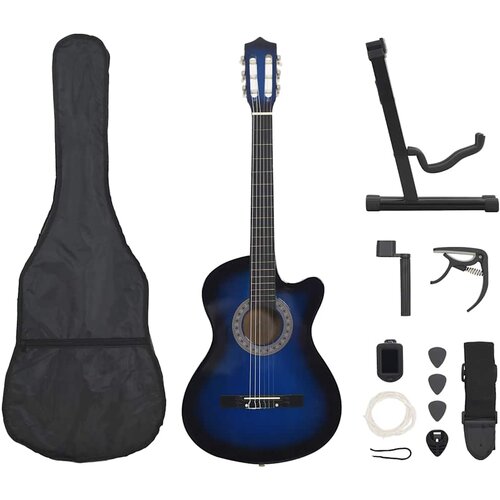  12-dijelni set klasične gitare Western sa 6 žica plavi 38 " Cene