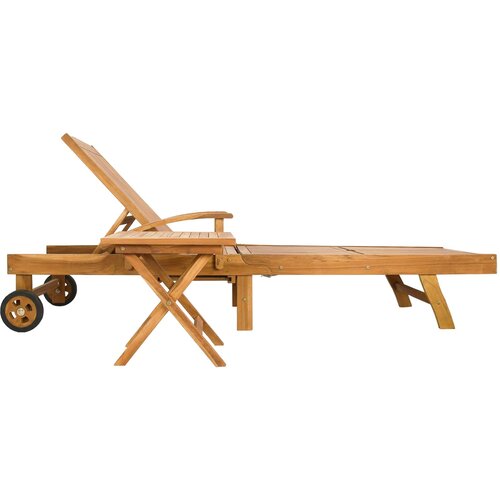  Suncobran s stolom 2 pcs Smeđa 40 x 40 x 40 cm Čvrsto teak drvo Slike