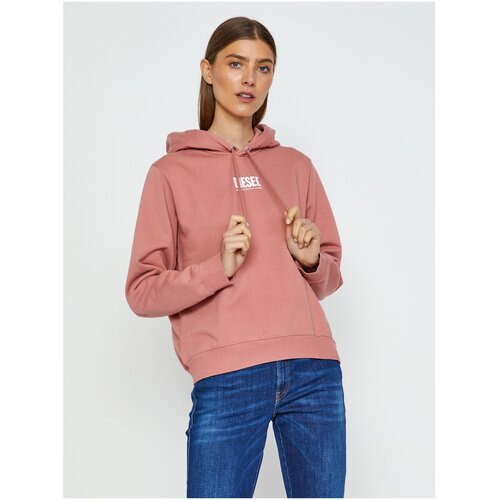 Diesel Old Pink Women's Hoodie Angs - Women Cijene