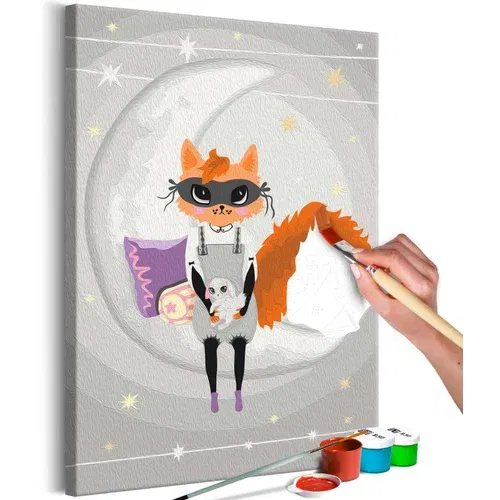 Slika za samostalno slikanje - Fox for Goodnight 40x60 Slika za samostalno slikanje - Fox for Goodnight 40x60