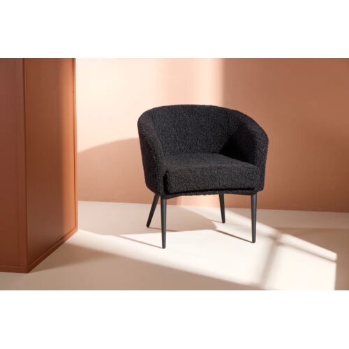 Venture Home fotelja Fluffy, crna Cijene