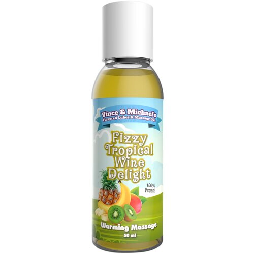 Vince &amp;amp; Michaels Flavored Massage Oil Fizzy Tropical Wine Delight 50ml Slike