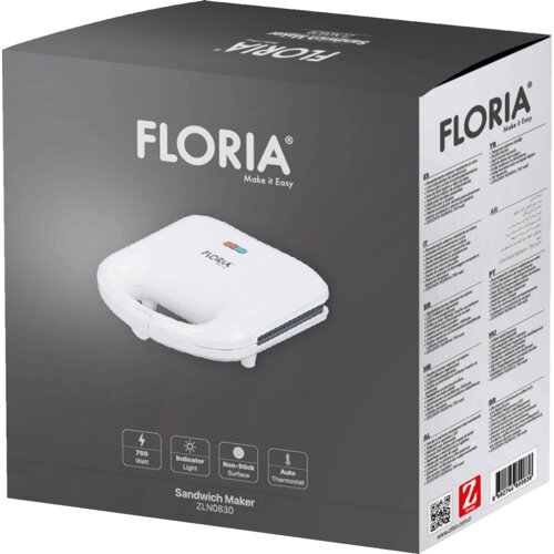 Floria Sendvič Toster, LED indikator, 750 W - ZLN0830 Slike