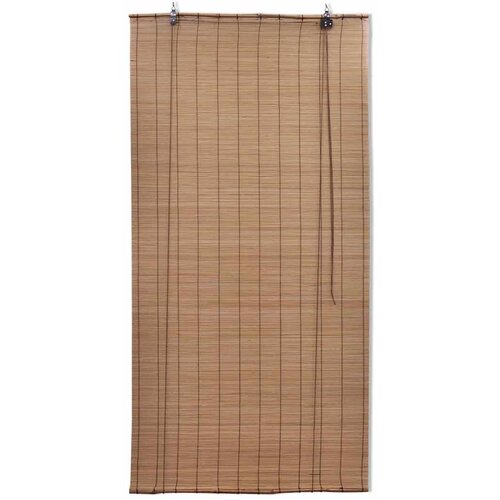  Smeđe rolete od bambusa 80 x 160 cm Slike