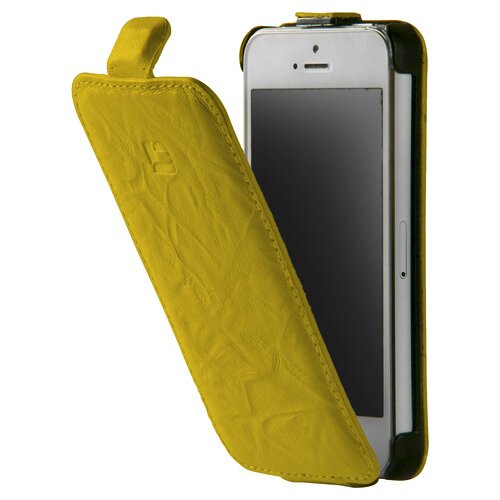 NOBRAND Torbica INDIGO Flip za iPhone 5 - rumena Cene