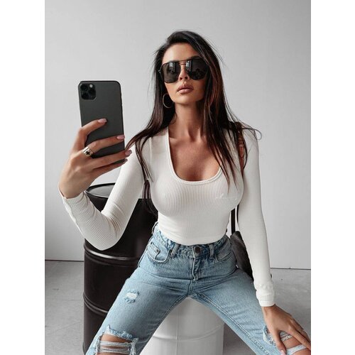 OLAVOGA Ecru blouse JAIDA 2023 Slike