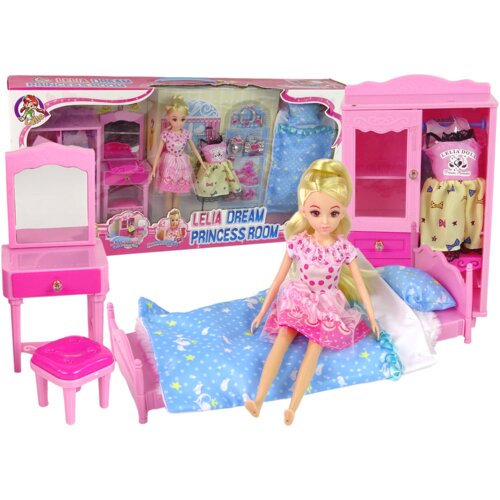  Lutka za igru i namje&amp;scaron;tajem iz spavaće sobe - roza Slike