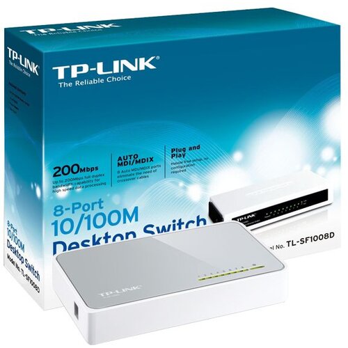 Tp-link 8-Portni switch, 200Mbps, 10/100M - TL-SF1008D Slike
