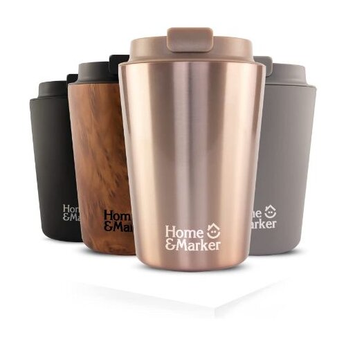 Home &amp;amp; Marker Termo lonček za kavo 350 ml iz nerjavečega jekla | KOFIMUG Les, (21698508) Slike