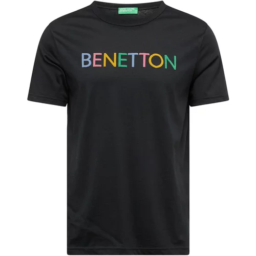 United Colors Of Benetton Majica svetlo modra / rumena / zelena / črna