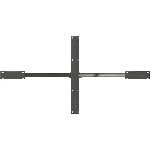  Noge jedilne mize pajkove oblike antracitne 150x78x(72-73) cm jeklo, (5000241498) Slike