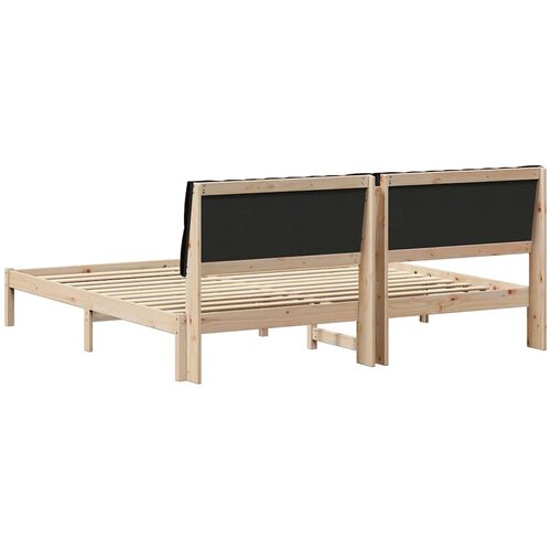  Krevetni okvir s tapiciranim uzglavljem Smeđa 200 x 200 cm Slike