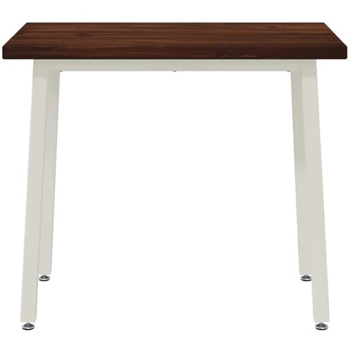  90 x 55 x 75 cm Čvrsto drvo akacije Tamno smeđa i bijela - tamno smeđe i bijele boje 90 x 55 x 75 cm Četvrtasto Slike