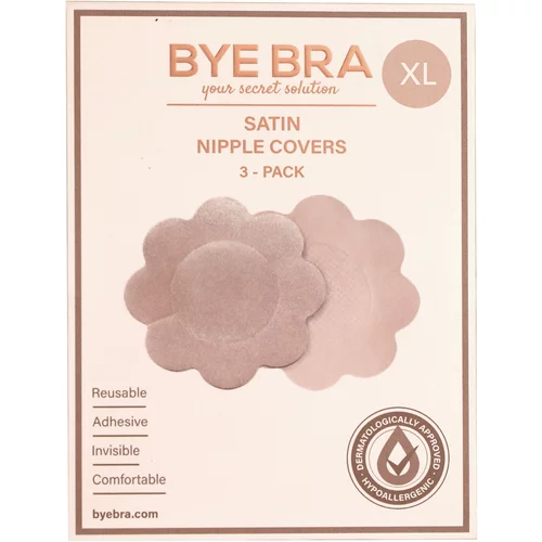 ByeBra Silk Nipple Covers XL Nude 3 pairs