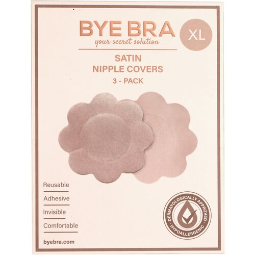 ByeBra Silk Nipple Covers XL Nude 3 pairs Slike