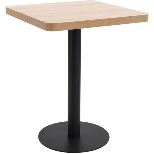 vidaXL Bistro stol svjetlosmeđi 60 x 60 cm MDF Cijene