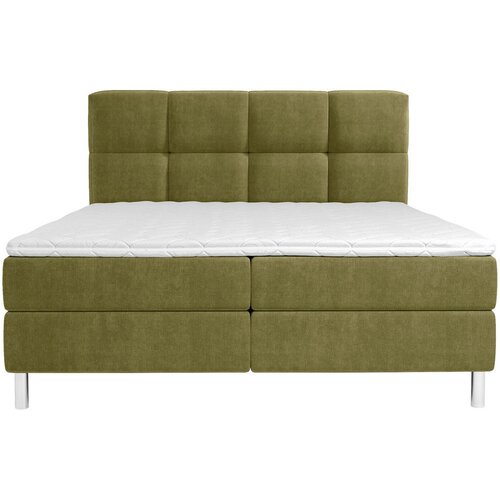 Esposa POSTELJA Z VZMETNICO 180 cm x 200 cm , tekstil olivno zelena Slike