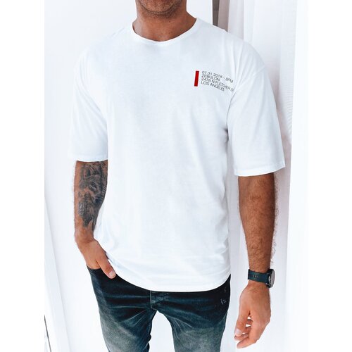 DStreet T-shirt męski z nadrukiem biały Cene