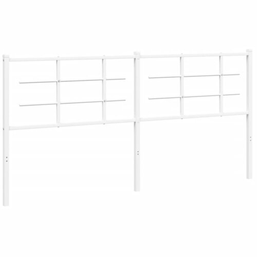 Maison Chic kovinsko posteljno vzglavje - vzglavna omarica - nočna omarica belo 180 cm, (21705207) Cene