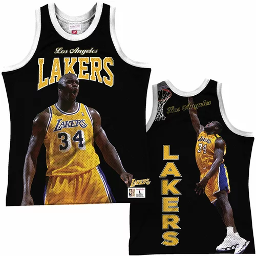 Mitchell And Ness Shaquille O'Neal 34 Los Angeles Lakers Mitchell & Ness Behind the Back Player Tank Top majica