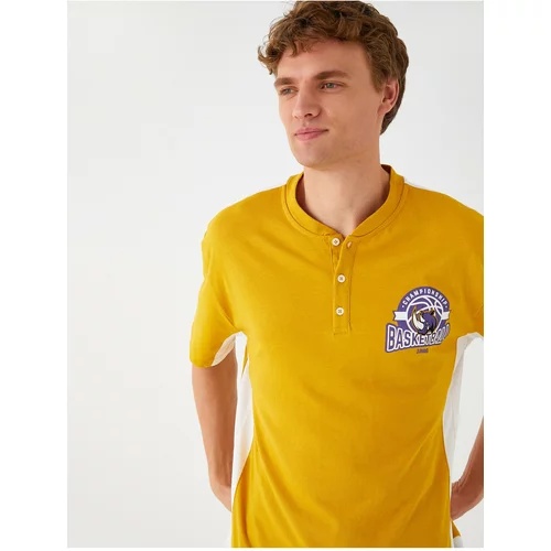 Koton Polo T-shirt - Yellow - Slim fit
