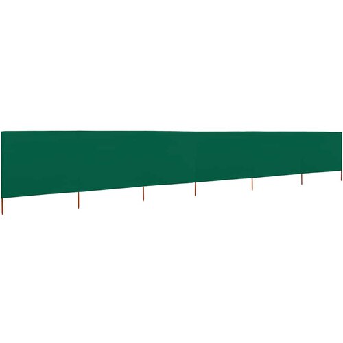  Vjetrobran sa 6 panela od tkanine 800 x 160 cm zeleni Slike