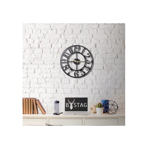 Bystag metalni zidni sat The Old Times, &oslash; 50 cm Cijene