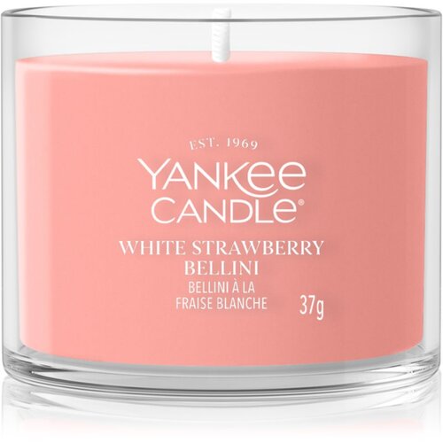 Yankee Candle White Strawberry Bellini votivna sveča 37 g Slike