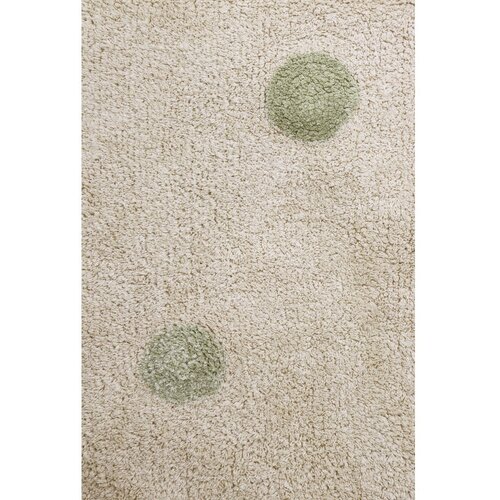 Lorena Canals Bombažna preproga Hippy Dots - Natural, olive Slike