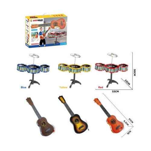 Muzicki set gitara i bubnjevi ( 11/22515 ) Slike