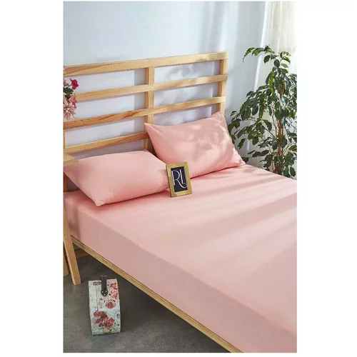 Mila Home Ružičasta pamučna plahta s gumom 180x200 cm –