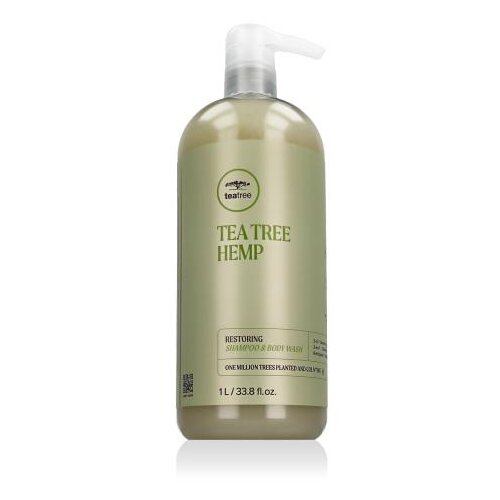 Paul Mitchell TEA TREE Hemp Restoring Shampoo &amp;amp; Body Wash 1000 ml &amp;scaron;ampon suha kosa svi tipovi kose unisex Slike