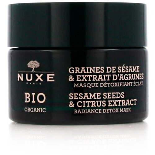 Nuxe bio organic sesame seeds &amp;amp; citrus extract radiance detox mask maska za posvetlitev in razstrupljanje kože 50 ml za ženske Slike
