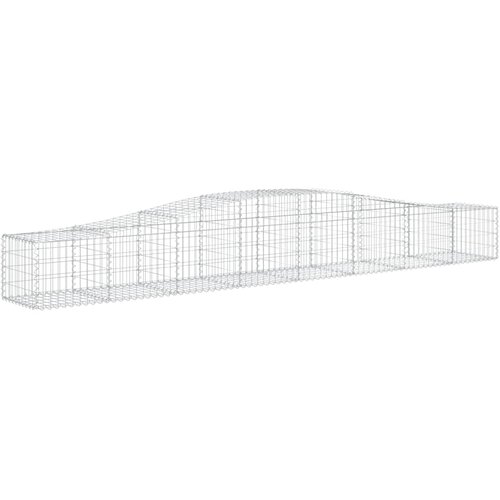  Lučne gabionske ko&amp;scaron;are 8 kom 400x50x40/60 cm pocinčano željezo Slike
