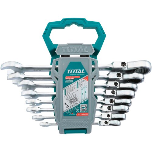 Total 8-dijelni set ključeva 586, 8/10/12/13/14/15/17/19/1,1kg/ INDUSTRIAL (THT102RK586) Slike