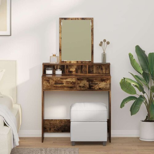  Toaletni stol s ladicama  tamni hrast  79x41x140 cm Cijene