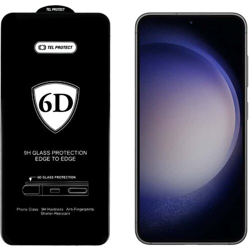 Full POPOLNOMA LEPILO 6D KALJENO STEKLO ZA SAMSUNG GALAXY S24 PLUS BLACK (Z ODKLEPANJEM S PRSTNIM ODTISOM) Slike