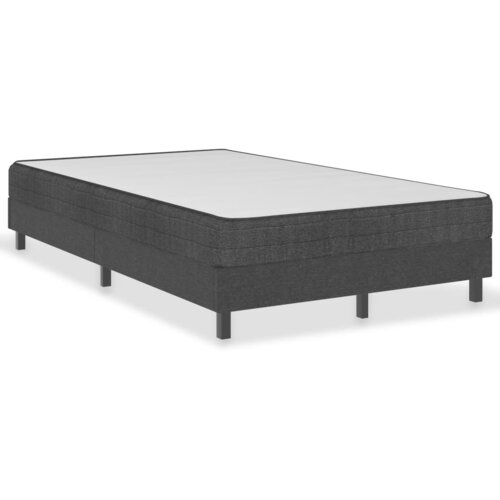 Maison Chic Posteljni Okvir - Dvoposteljna postelja boxspring sivo blago 120x200 cm, (22080879) Slike