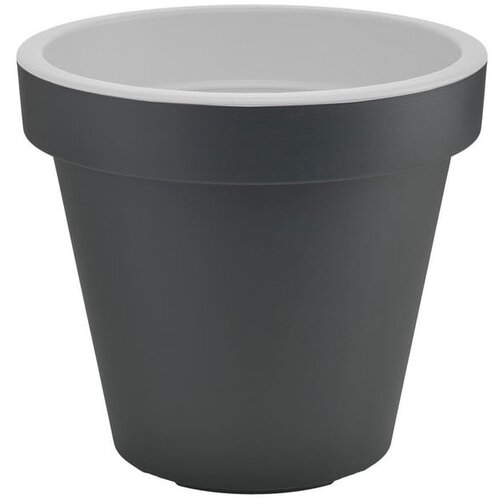 Gardenico Sivo-bel cvetlični lonček Metro Twist, &amp;oslash; 29,5 cm Slike