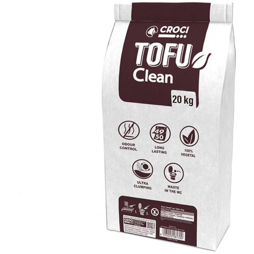 Croci Tofu Clean pijesak za mačke - 2 x 45 l (40 kg) Slike