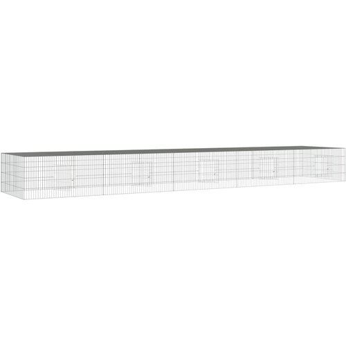  Kavez za zečeve s 5 panela 541x109x54 cm od pocinčanog željeza Slike