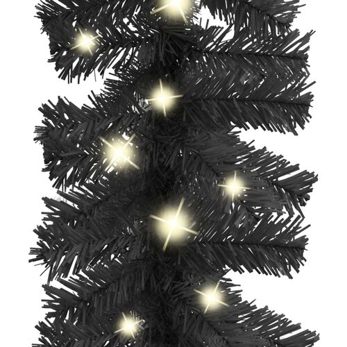 VidaXL Božićna girlanda s LED svjetlima 10 m crna Slike