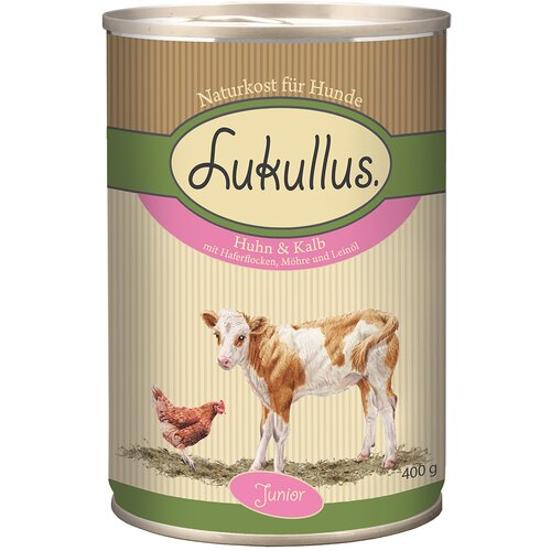 Lukullus Junior piščanec & teletina - 6 x 400 g Cene